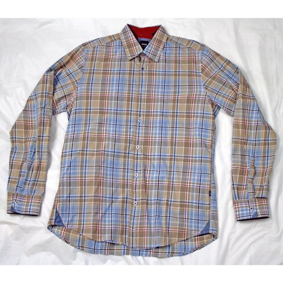 Hugo Boss Mens Long Sleeve Button Front Flip Cuff - Picture 3 of 8